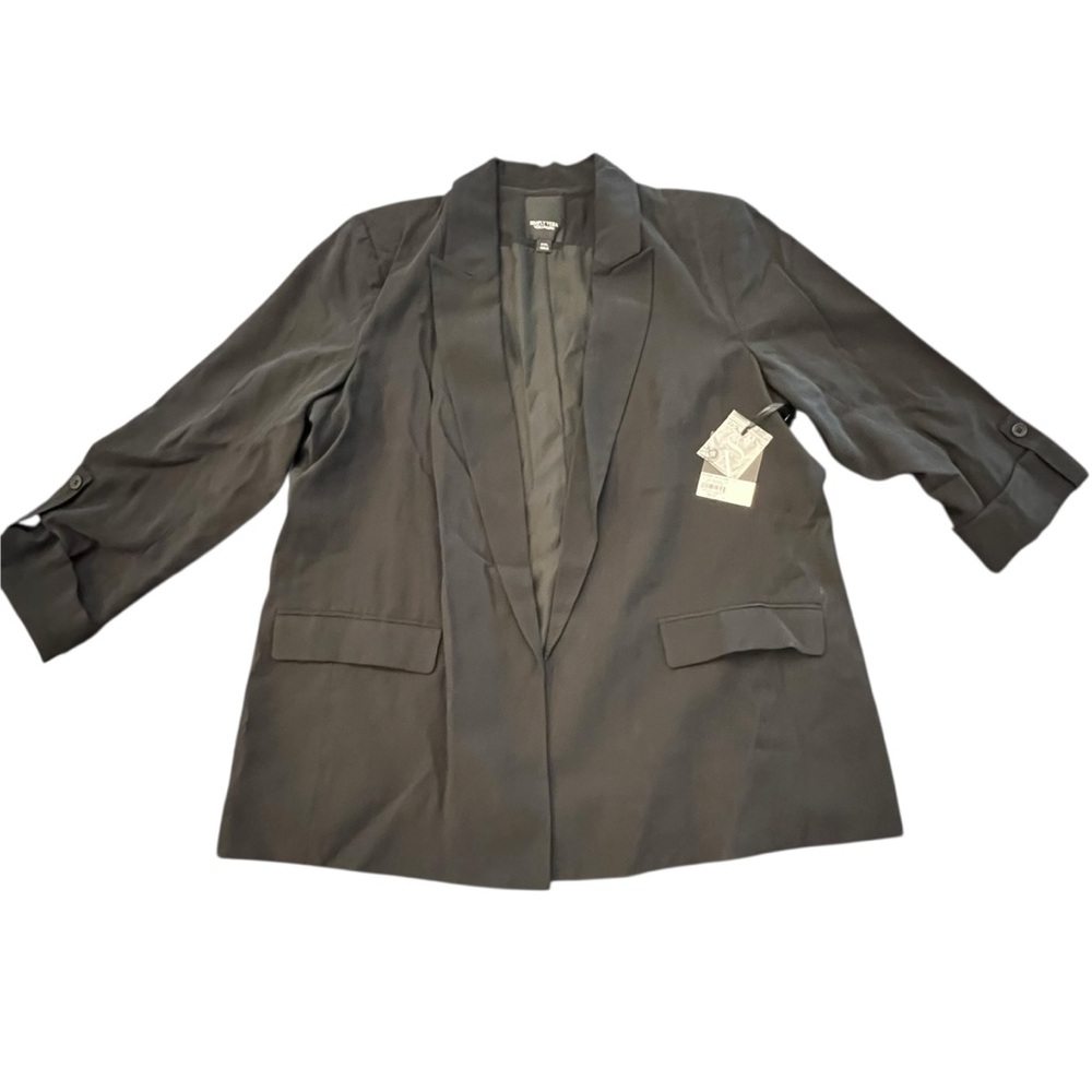 Simply Vera Vera Wang Women's Black Roll-Tab Relaxed Easy Blazer NEW $68 XXL - Picture 15 of 15